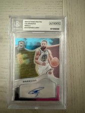 2023-24 PANINI SPECTRA COLORGRAPHS NEBULA #15 STEPHEN CURRY AUTHENTIC AUTO 1/1