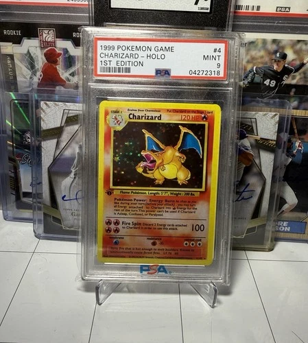 Charizard 1st Edition Holo 1999 Pokémon PSA 9 & 7.5