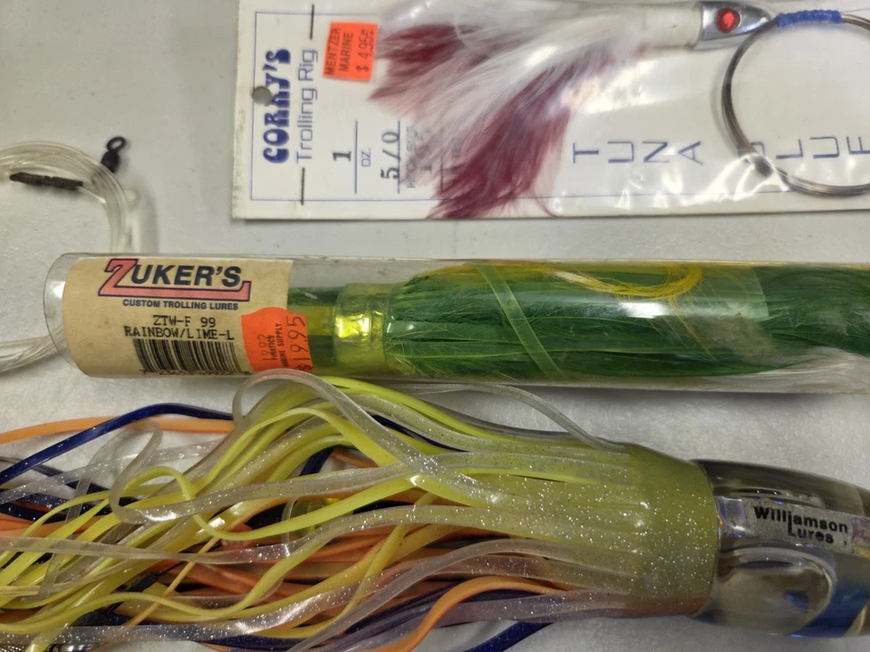 Lot of 20 Tuna-Marlin Trolling Lures, Etc.- Williamson, Coray's, Zukers Etc. - Image 3 of 4