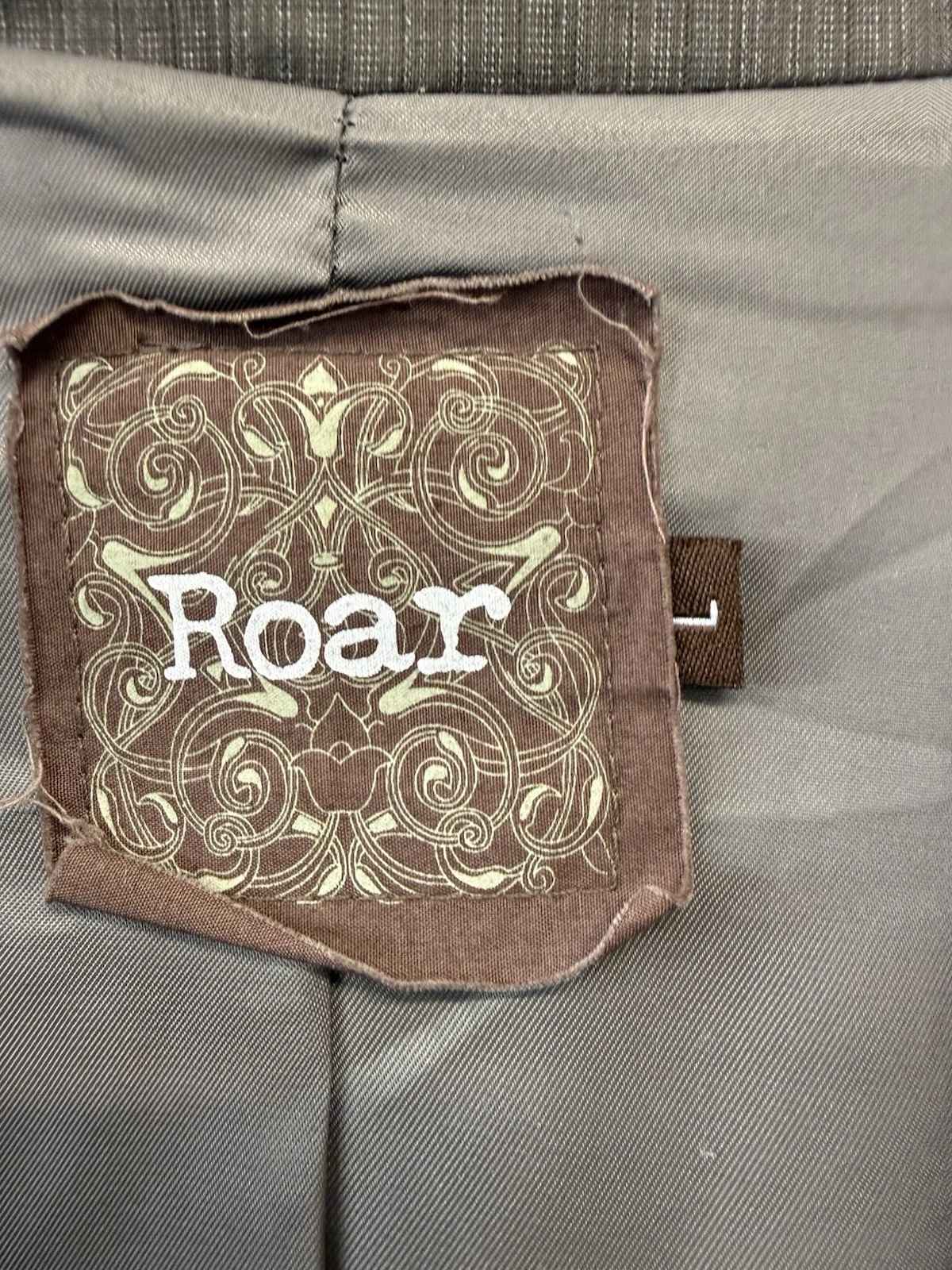ROAR/ Buckle Mens L, Sport Blazer Grunge Goth Embroidered Distressed Look Rock image 4