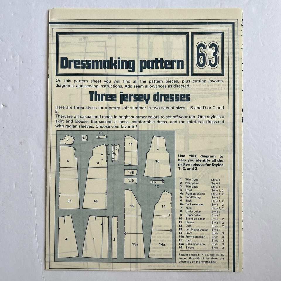 Vintage Designer Sewing Patterns Uncut Lot Of 4 Dresses Plaid Jackets Summer 70s - Image 2 of 4