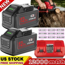 12AH For Milwaukee For M18 18V LITHIUM Tools Lithium Battery /Charger 48-11-1860