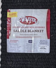Coperta da sella marca Weaver in pelle 100% lana