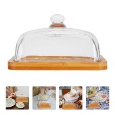  Cake Tray with Dome Cover Butter Keepers to Leave on Counter Cheese Container