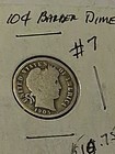 1905  10 Cent 90% Silver Barber Dime — photo 3