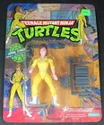 1988 TMNT April O'Neil 10-Back MOC Unpunched Figure - Vintage