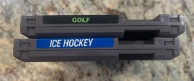 Ice Hockey and Golf bundle -Nintendo- NES lot ~TESTED~