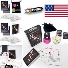 Sex Cards and Dice Set for Couples 50 Cards and 5 Glow in the Dark Dice