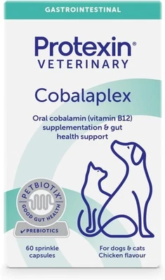 BRANDED Protexin Veterinary Cobalaplex Capsules for Cats and Dogs, Vitamin B12 and Vitam