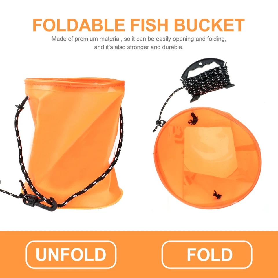 Faltbarer Wasserbehälter Angelzubehör Wassereimer Angeln Wasservorratsbehälter - Bild 2 von 4