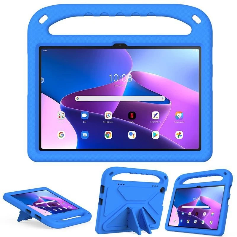 Lenovo Tab M10 M10 Plus 3rd Gen Case M9 M8 EVA Kids Shockproof KickStand Cover - Image 3 of 4