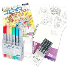 Too Copic Ciao Start Box 12color Made in Japan Multicolor Illustration Marker