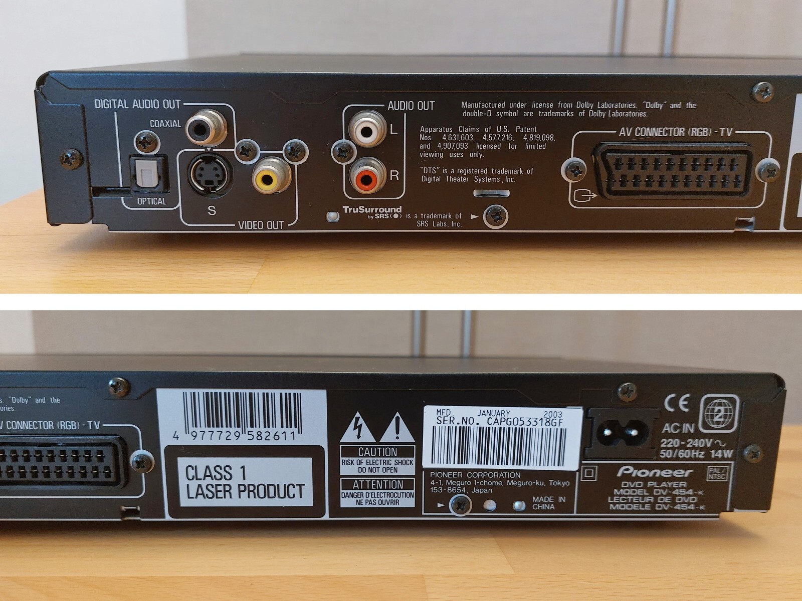 Pioneer DV454 DVDPlayer Made in Japan Wohnzimmertauglich eBay