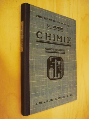 Olmer Chimie Classe de philosophie 1938 - Photo 1/4