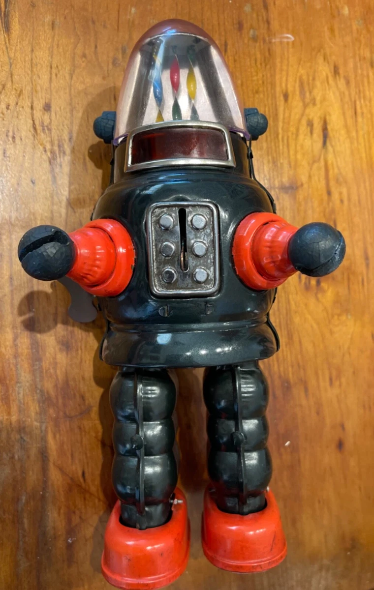 Robby the Robot Ribbon Robot Yonezawa 1950s Tin Toy Wind Up All Original