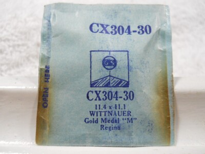 GS CX304-30 Watch Crystal For Wittnauer Gold Medal M - Regina - 11.4 x 11.1 mm