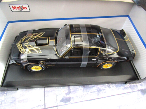 PONTIAC Firebird Trans Am TransAm V8 Film ähn Bandit schwarz gold SP Maisto 1:18 - Imagen 4 de 7