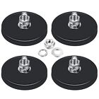 4 Pack Neodymium Magnet Rubber Coated Mounting Magnets with Bolt Nuts
