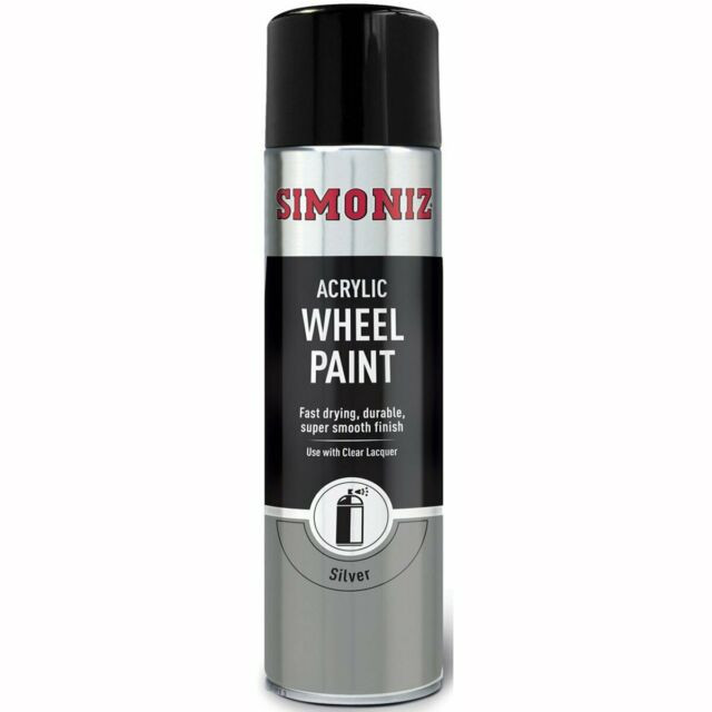 Wheel Silver Spray Paint Aerosol Simoniz 500ml Acrylic Smooth Finish