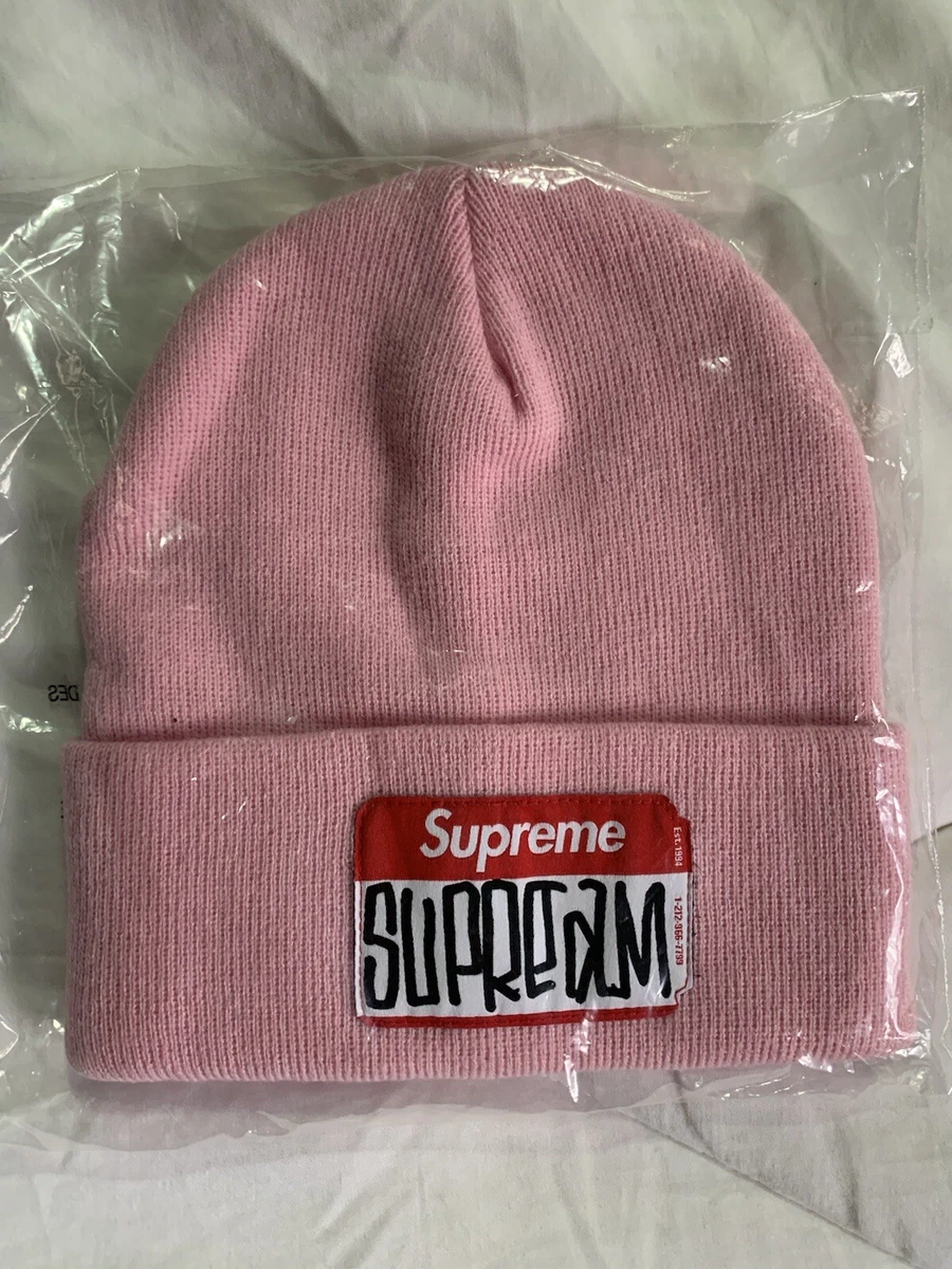 New 📛 SUPREME BEANIE SUPREAM NAMETAG (Gonz) FW 21 WK 7 100% Authentic W Sticker