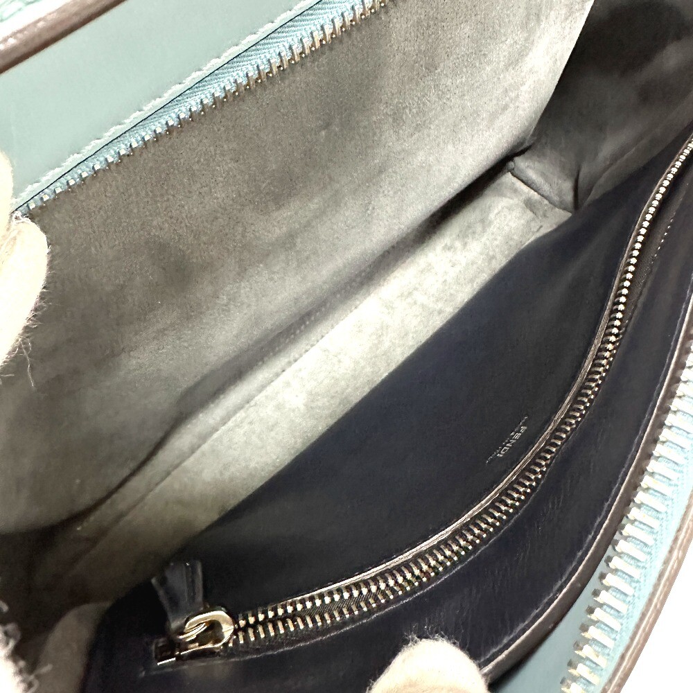 FENDI 8BN293 Dot com 2WAY Hand Bag Leather blue | eBay FENDI 8BN293 Dot com 2WAY Hand Bag Leather blue | eBay