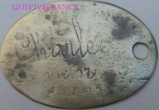 PID265 - IDENTIT&Auml;TSPLATTE DOG TAG - ROUEN NORD Klasse 1883