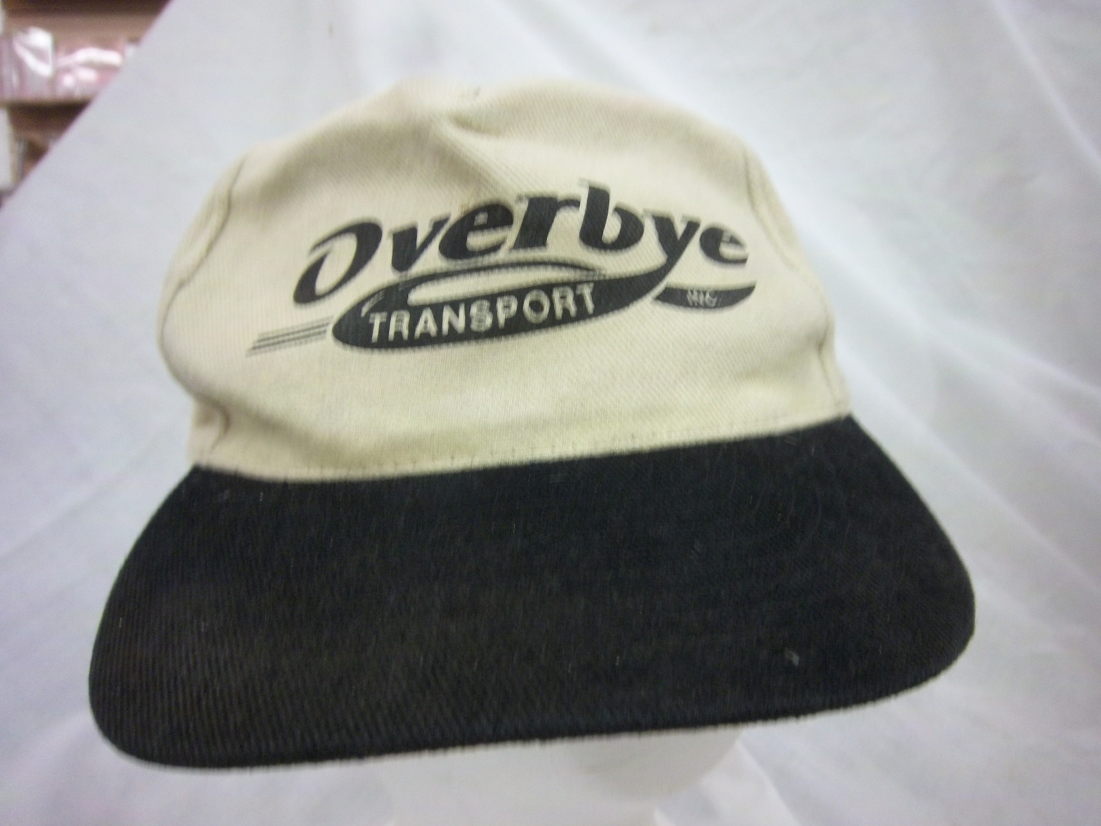 Vintage OVERBYE TRANSPORT Trucker Hat Retro Adjustable Baseball Cap Rare Cool Cloth
