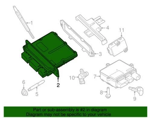 Módulo de control del motor original Ford 2013-2016 F-350 Super Duty DC3Z-12A650-AEL Foto 2 de 2