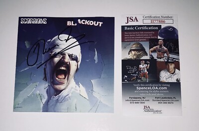 SCORPIONS BLACKOUT サイン入り Scorpions - Blackout Limited Signature Edition LP Cover Custom