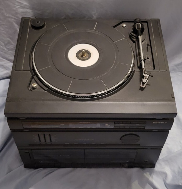 Vintage Magnavox AS9506 Double Cassette Tape Record Player AM/FM