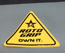 New Roto Grip Bowling Shirt Patch New Black Letters with Yellow Background 