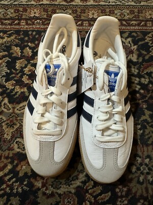 adidas Originals Samba OG Footwear White/Night Indigo/Gum IF3814 Sneakers Sz 5.5
