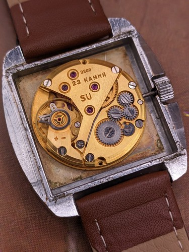 Vintage Rare Watch Luch 2209 Square USSR Mechanical - Picture 2 of 13