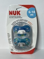 Nuk Orthodontic Pacifier Silicone BPA Free 6-18 Month Monsters Funny New Sealed
