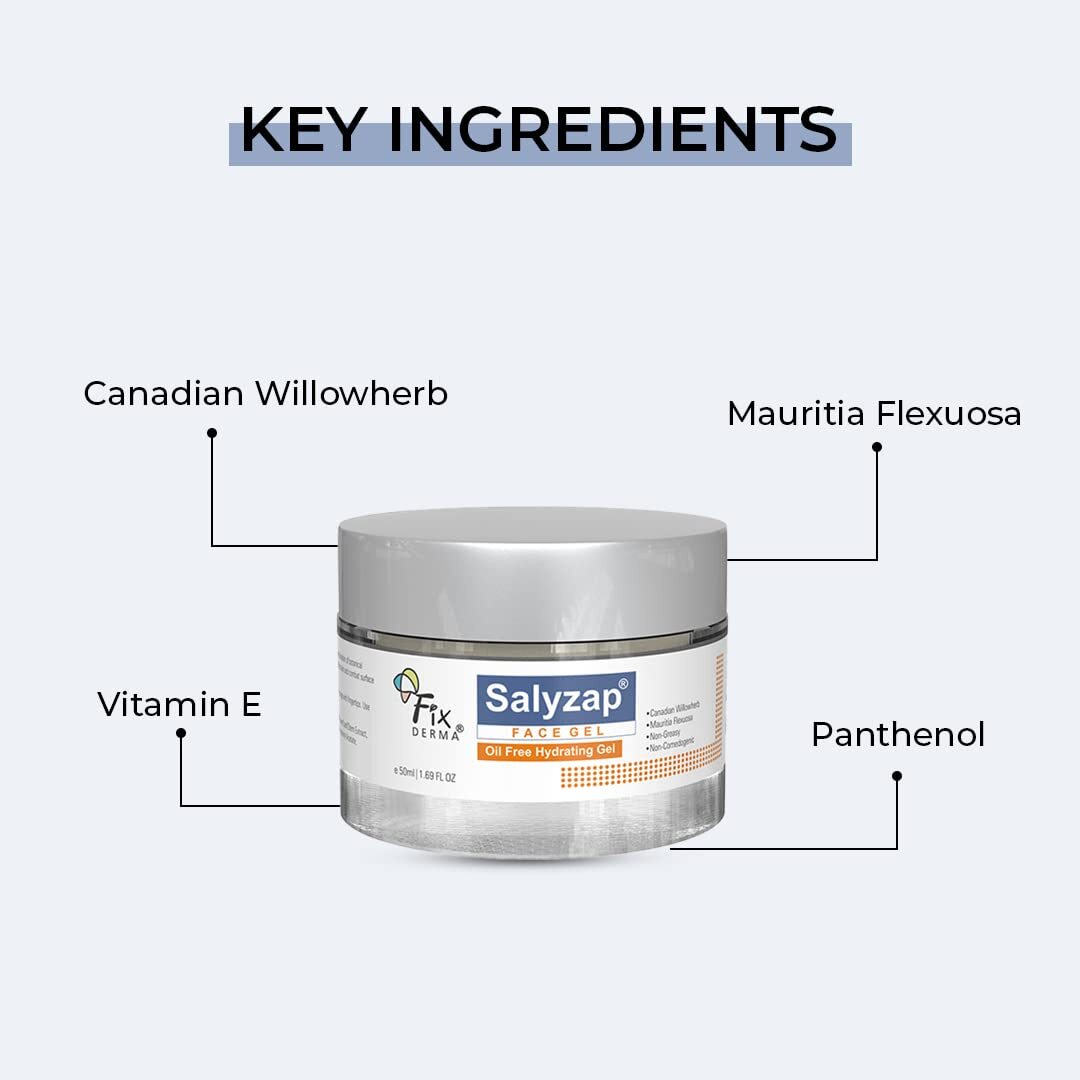 Fixderma Salyzap Face gel, Oil free hydrating gel 50ml LONG Fixderma Salyzap Face gel, Oil free hydrating gel 50ml LONG