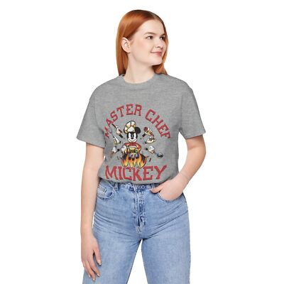 Master Chef Mickey Unisex Jersey Tee - Fun Cooking T-Shirt for Food Lovers