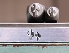 SUPPLY GUY 5mm/7mm Southwest Cactus Metal Punch Design 2 Stamp Set SGCH-60429