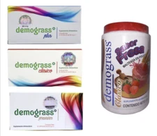 4 DEMOGRASS  clasic plus premier 30 Caps 500mg + Shake Powder Fresa 500g