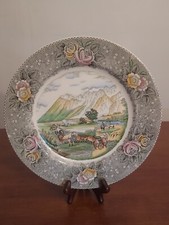 ADAMS Inglaterra ROCKY MOUNTAINS Currier Ives PLATO DE CENA Emigrantes Cruzar Llanuras