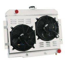 3row Radiator Shroud Fan Relay For 1973-85 Jeep Cj5 Cj7 Chevy 350 V8 Engine Swap