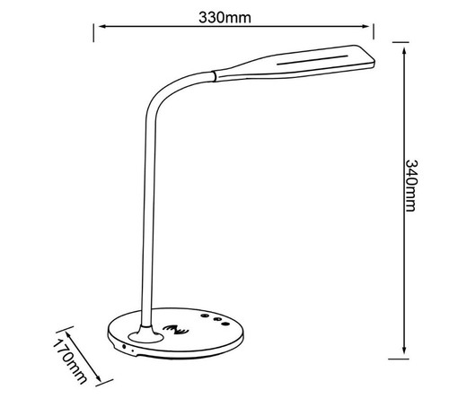 Schreibtischlampe Tischlampe Stehlampe Lampe Tischleuchte USB LED Laptop Leuchte - Bild 2 von 10