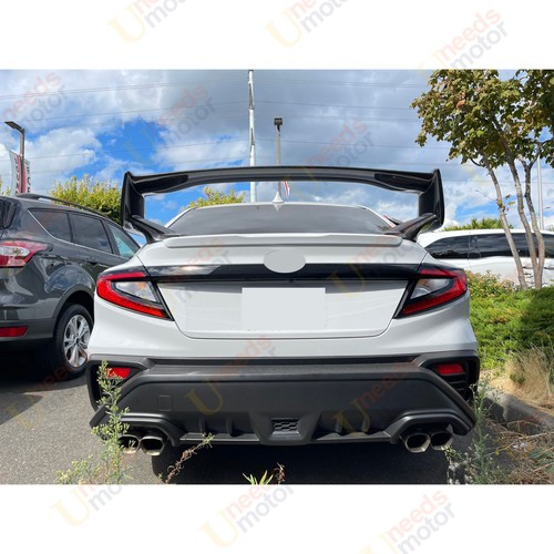 For 2022 2023 Subaru WRX STI JDM OE Style Glossy Black Rear Trunk
