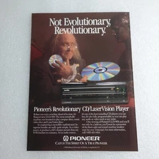 Vintage Print Ad Pioneer Cld 909 And Ford Sports Illustrated May 25, 1987