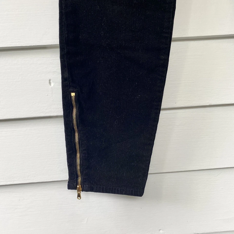 Pantalones ajustados negros J Brand Iselin con cordón talla 29 detalle de cremallera al tobillo suaves elásticos Foto 3 de 4