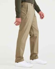 DOCKERS Mens Signature Iron Free Khaki Straight Fit Irregular Pants Sz 38X30 66