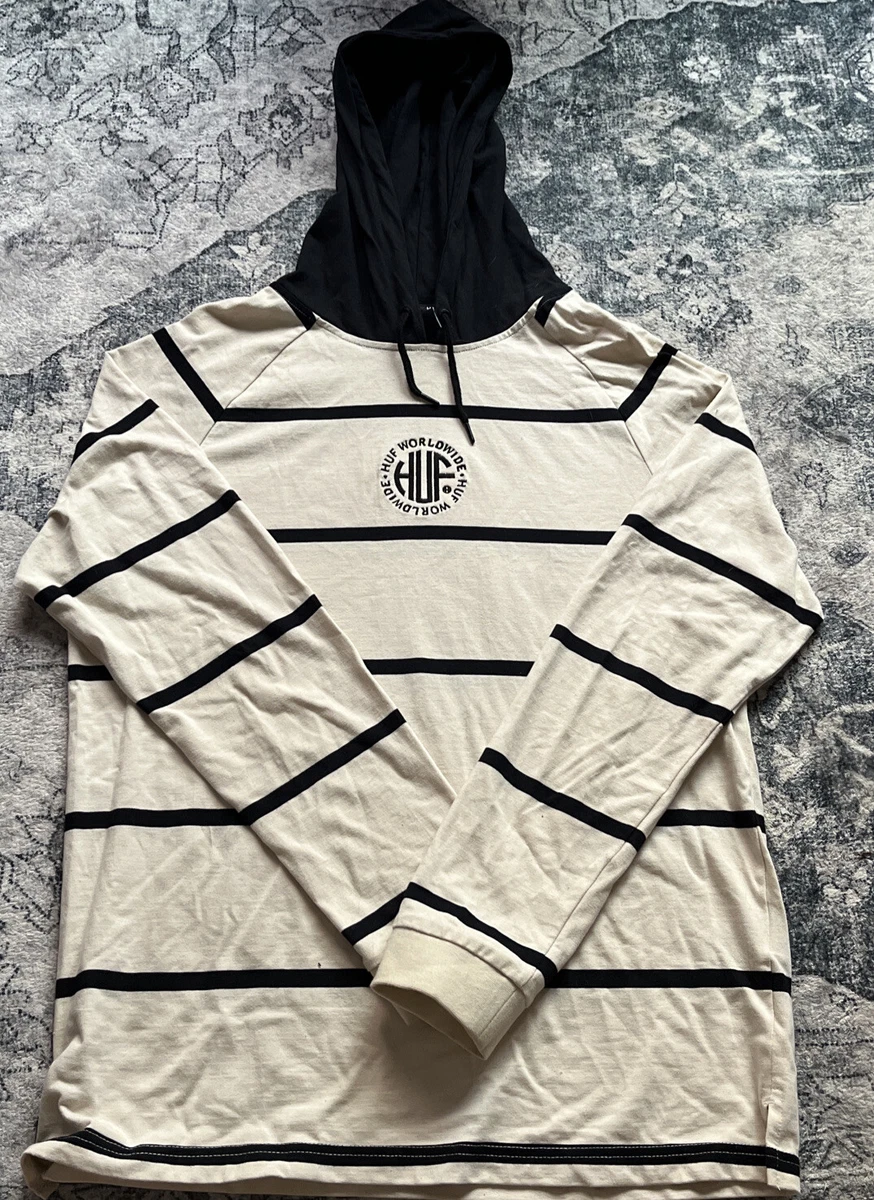 Huf striped 2025 hoodie