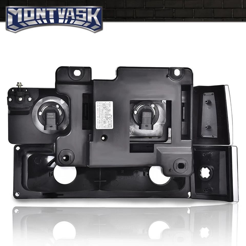 Faros de parachoques LED DRL de carcasa negra aptos para 94-00 Chevy C/K 1500 2500 3500 Foto 3 de 4