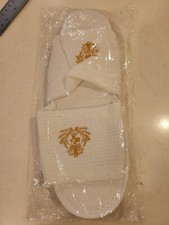 Queen Mary 2 Unisex White Slippers.Please see...