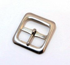 Qty 5 Silver tone Bag Pack Nylon Strap Slide Buckle Base - 1" opening