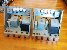 Pair (2) EX Rare Altec A-25B Mono Tube Amplifiers + EXL 275 PSU Western Electric
